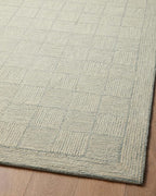 Loloi Chris Loves Julia Francis Collection FRA-03 Silver/Sky 3'-6" x 5'-6" - Image 9