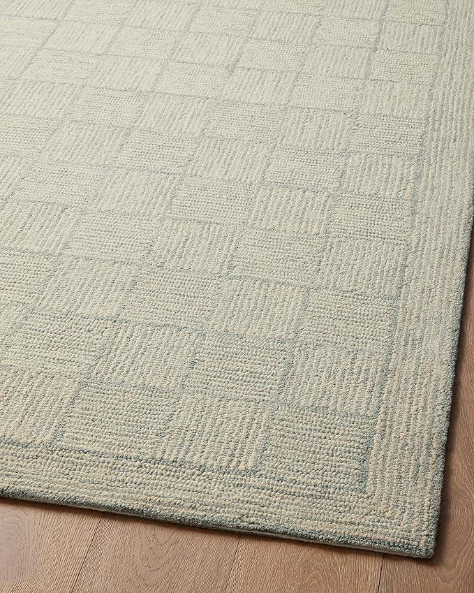 Loloi Chris Loves Julia Francis Collection FRA-03 Silver/Sky 3'-6" x 5'-6" - Image 9