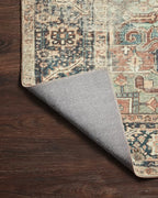 Loloi Margot Collection MAT-02 Terracotta/Lagoon 7'-6" x 9'-6" Area Rug feat. - Image 11
