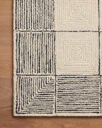 Loloi Chris Loves Julia Francis Collection FRA-02 Cream/Black 2'-6" x 9'-9" - Image 7