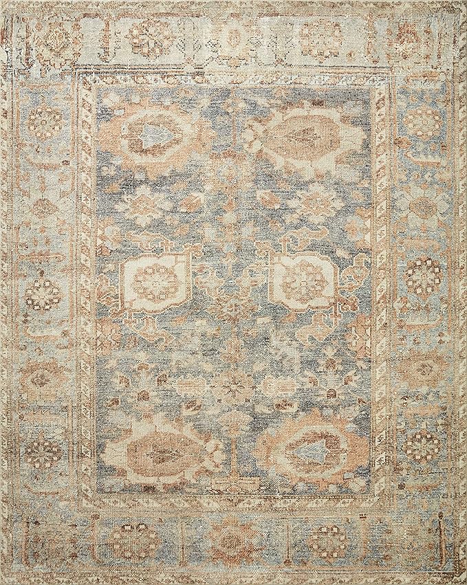 Loloi Margot Collection MAT-03 Ocean/Spice 5'-0" x 7'-6" Area Rug feat. - Image 2