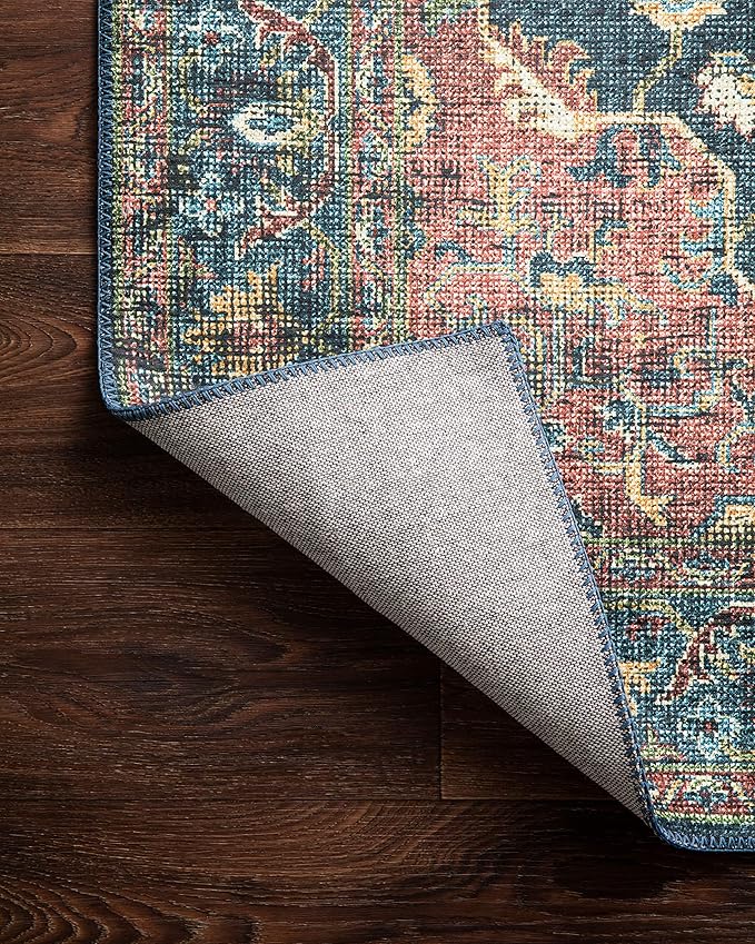 Loloi II Skye Collection SKY-08 Denim/Brick 2'-3" x 3'-9" Accent Rug - Image 8
