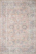 Loloi Skye Collection SKY-01 Blush/Grey 8'-0" x 8'-0" Round Area Rug - Image 3