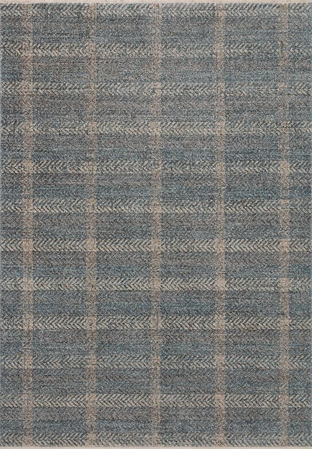 Loloi Angela Rose Ember Collection EMB-03 Blue/Beige 9'-6" x 13'-1" Area Rug - Image 3