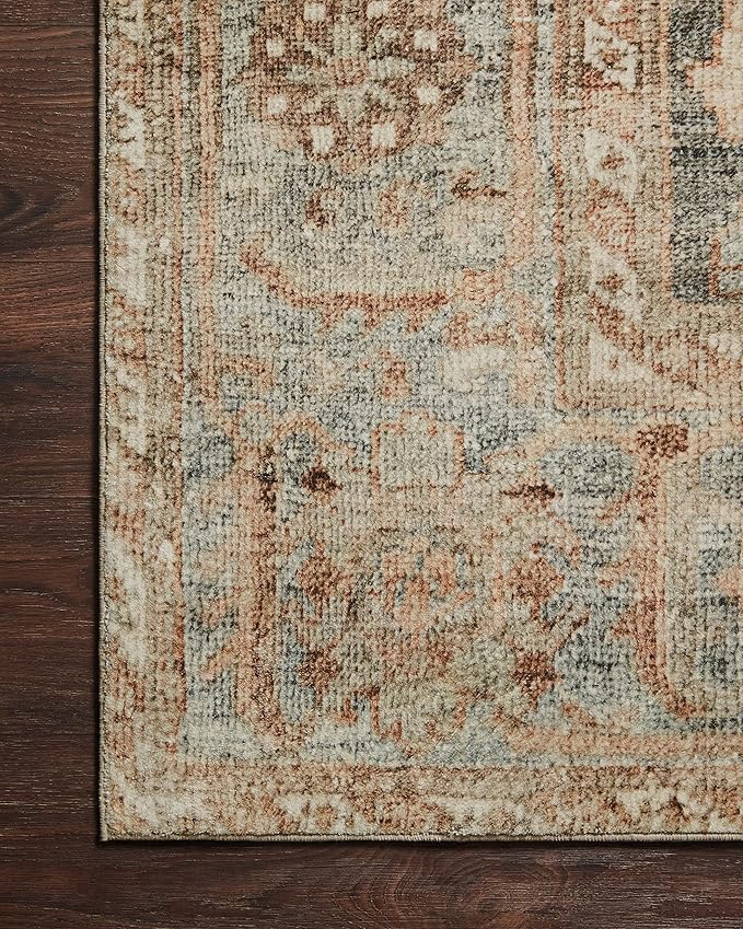 Loloi Margot Collection MAT-03 Ocean/Spice 5'-0" x 7'-6" Area Rug feat. - Image 7