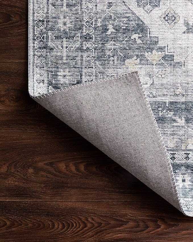 Loloi II Skye Collection SKY-02 Silver/Grey 5'-0" x 7'-6" Area Rug - Image 8