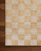 Loloi Chris Loves Julia Calvin Collection CLV-01 Apricot/Ivory 5'-3" x 5'-3" - Image 6