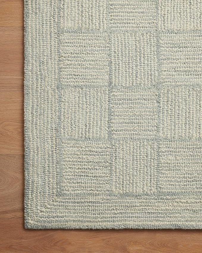 Loloi Chris Loves Julia Francis Collection FRA-03 Silver/Sky 3'-6" x 5'-6" - Image 7