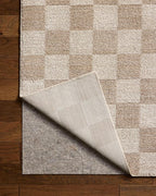 Loloi Chris Loves Julia Calvin Collection CLV-01 Pebble/Ivory 7'-10" x 7'-10" - Image 8