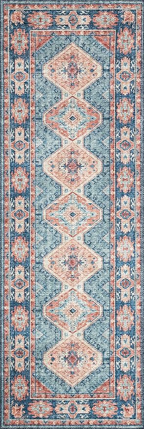 Loloi Skye Collection SKY-03 Turquoise/Terracotta 9'-0" x 12'-0" Area Rug - Image 5