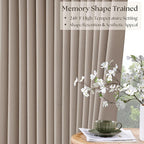 Viral Pleated Blackout Burlap 120 Inch Long Curtains Neutral Pinch Pleated - Image 5