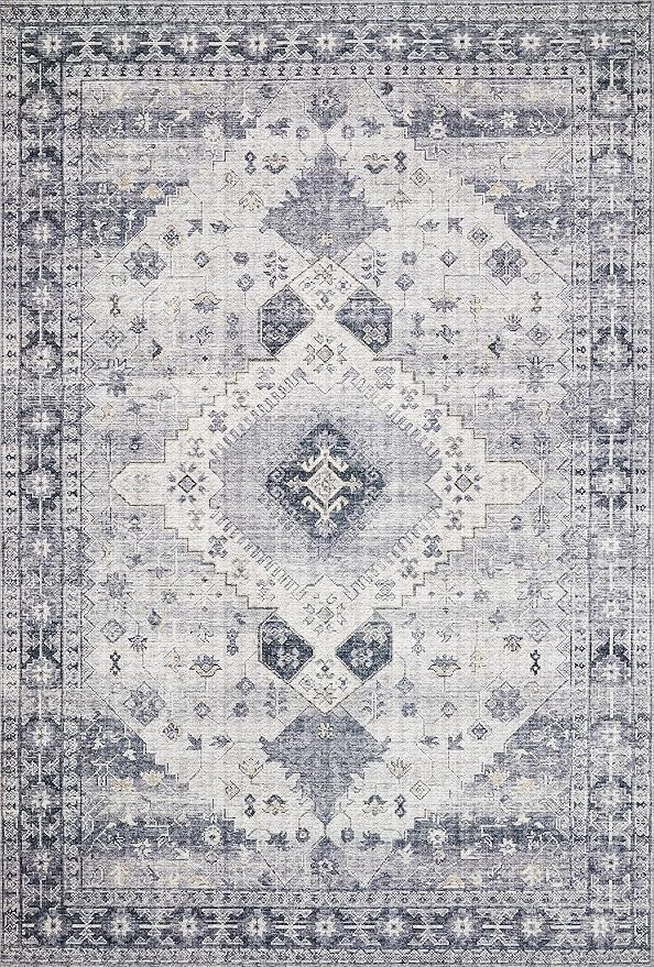 Loloi II Skye Collection SKY-02 Silver/Grey 5'-0" x 7'-6" Area Rug - Image 3