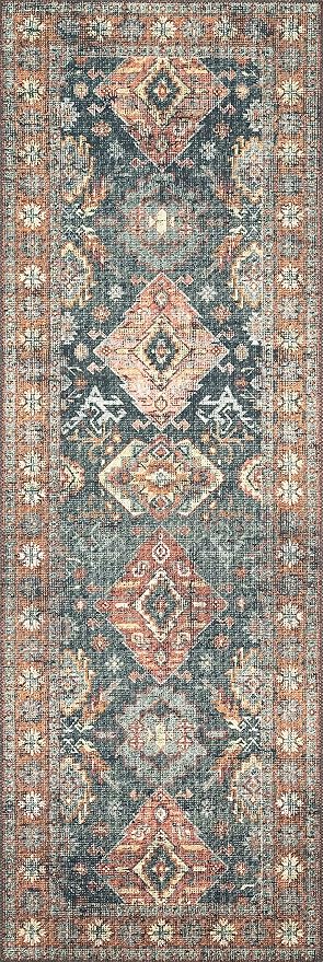 Loloi Skye Collection SKY-10 Sea/Rust 6'-0" x 9'-0" Area Rug - Image 6