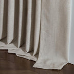 Taupe Burlywood Pinch Pleated Linen Curtains 96 Inches Long - Image 9