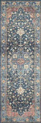 Loloi II Skye Collection SKY-08 Denim/Brick 2'-3" x 3'-9" Accent Rug - Image 6