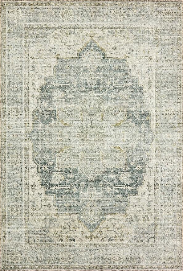 Loloi Skye Collection SKY-12 Charcoal/Dove 6'-0" x 6'-0" Round Area Rug - Image 2