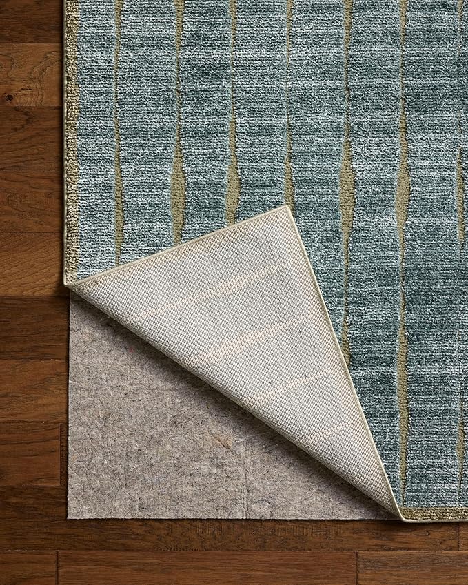 Loloi Chris Loves Julia Calvin Collection CLV-02 Ocean/Olive 5'-3" x 5'-3" - Image 7