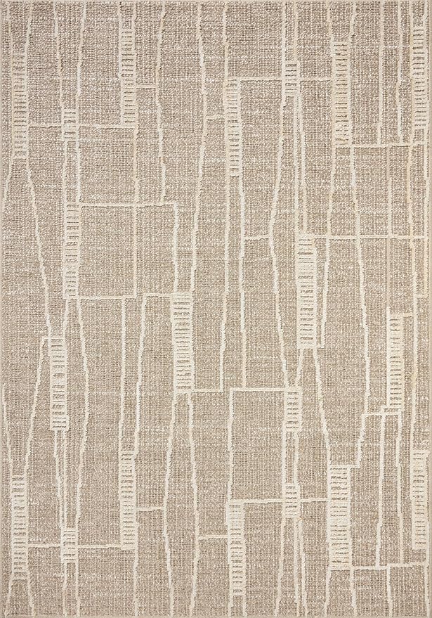 Loloi Amber Lewis Bexley Collection BEX-05 Mushroom/Natural 5'-0" x 7'-6" Area - Image 2