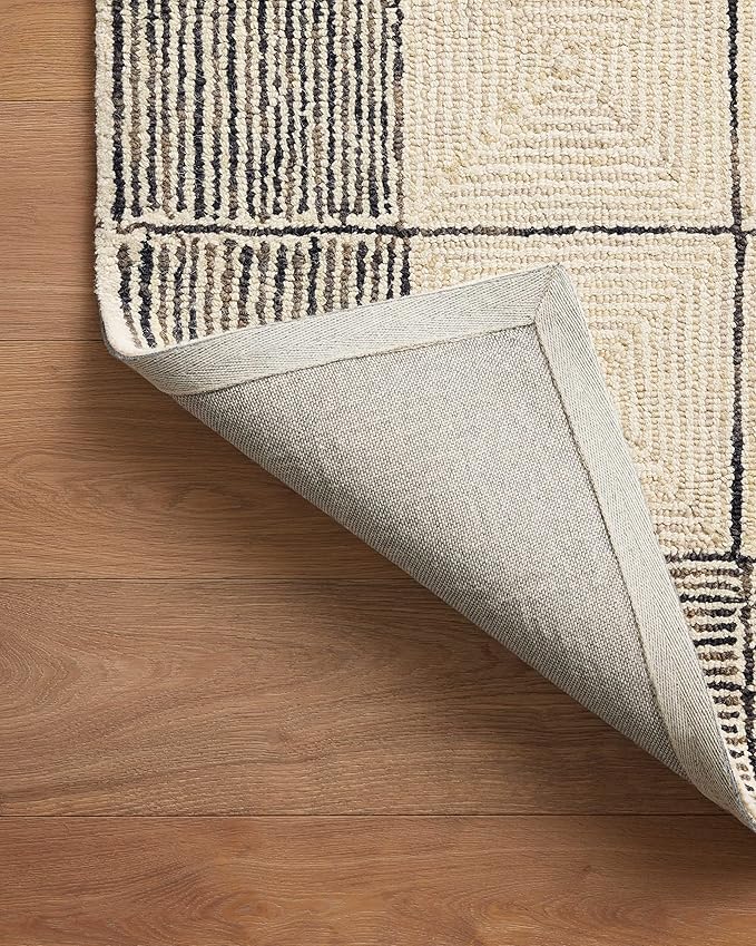 Loloi Chris Loves Julia Francis Collection FRA-02 Cream/Black 2'-6" x 9'-9" - Image 8