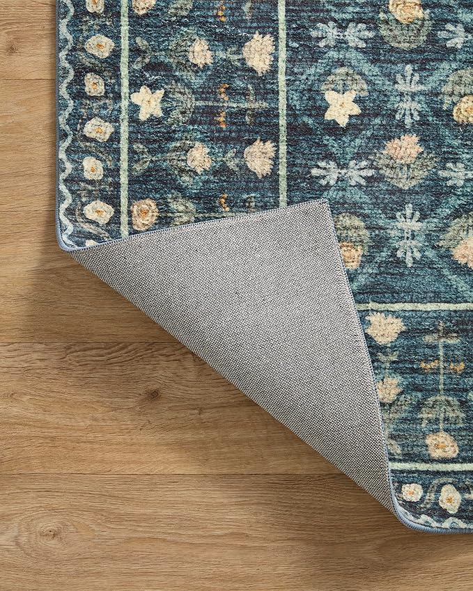 Loloi Rifle Paper Co. Eden Collection EDE-03 Lattice Indigo 3'-6" x 5'-6" - Image 8