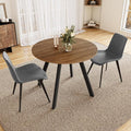 34.6'' Dining Table and Chairs for 2, Mid Century Modern Round Table Set by ChooseComfortableFurniture