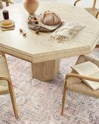 Loloi Skye Collection SKY-01 Blush/Grey 8'-0" x 8'-0" Round Area Rug - Image 10