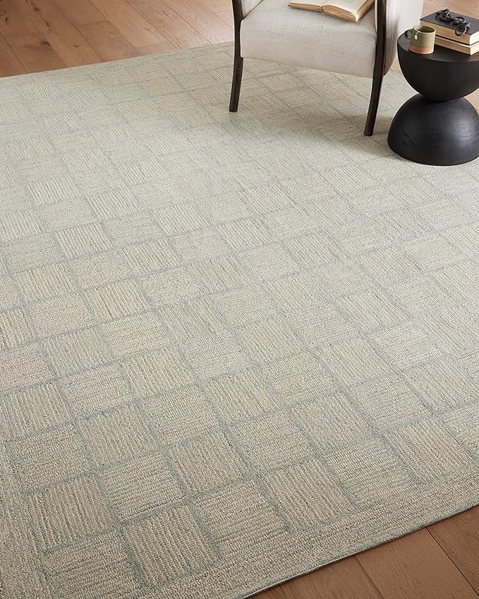 Loloi Chris Loves Julia Francis Collection FRA-03 Silver/Sky 3'-6" x 5'-6" - Image 4