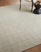 Loloi Chris Loves Julia Francis Collection FRA-03 Silver/Sky 3'-6" x 5'-6" - Image 4