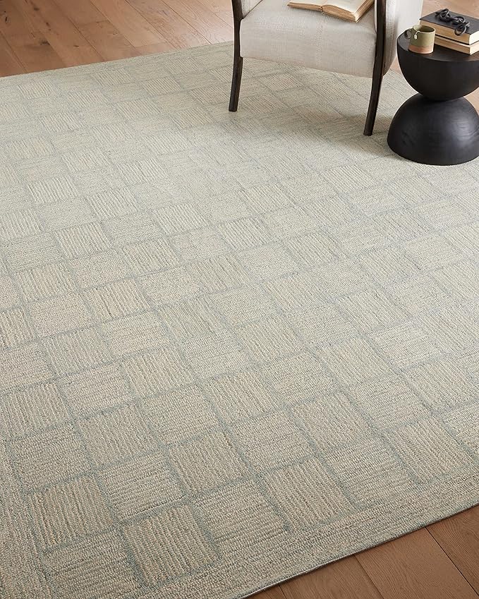 Loloi Chris Loves Julia Francis Collection FRA-03 Silver/Sky 9'-3" x 13' Area - Image 5