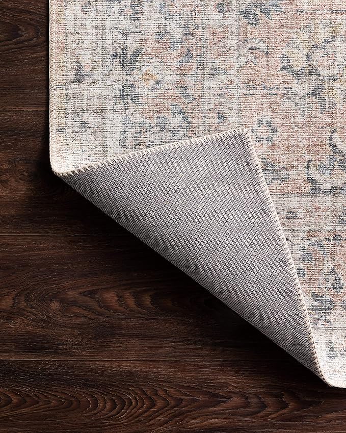 Loloi Skye Collection SKY-01 Blush/Grey 8'-0" x 8'-0" Round Area Rug - Image 14
