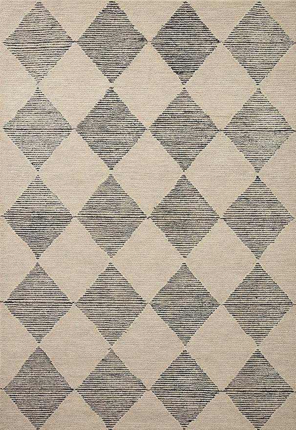 Loloi Chris Loves Julia Francis Collection FRA-01 Beige/Charcoal 8'-6" x 12' - Image 6