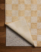 Loloi Chris Loves Julia Calvin Collection CLV-01 Apricot/Ivory 5'-3" x 5'-3" - Image 7