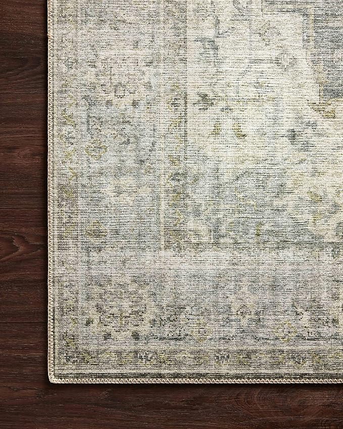 Loloi Skye Collection SKY-12 Charcoal/Dove 6'-0" x 6'-0" Round Area Rug - Image 6