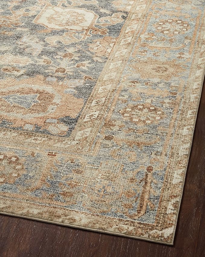 Loloi Margot Collection MAT-03 Ocean/Spice 5'-0" x 7'-6" Area Rug feat. - Image 9