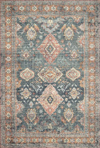 Loloi Skye Collection SKY-10 Sea/Rust 6'-0" x 9'-0" Area Rug - Image 3