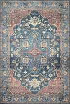 Loloi II Skye Collection SKY-08 Denim/Brick 2'-3" x 3'-9" Accent Rug - Image 3